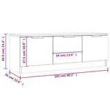 TV Cabinet Grey Sonoma 102x35x36.5 cm Engineered Wood 817082