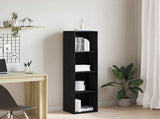 Bookcase Black Oak 36x30x143 cm Engineered Wood 862396