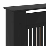 Radiator Cover 2 pcs Black 205 x 20.5 x 81.5cm Engineered Wood 3403238