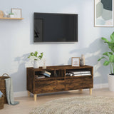 TV Cabinet Smoked Oak 100x34.5x44.5 cm Engineered Wood 831898
