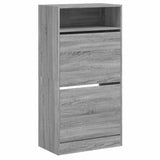 Shoe Cabinet Grey Sonoma 60x34x116 Engineered Wood 840020
