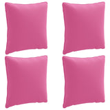 4-Piece Back Cushions PUTTEN 4 pcs 100% Polyester Pink 945156