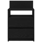 Bedside Cabinets 2 pcs with 2 Drawers Black 40x33x60 cm 858563