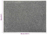 Carpet 20 pcs Grey 50 x 50 cm 100% Polypropylene 42046748
