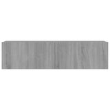 ZNTS TV Wall Cabinet Grey Sonoma 120x30x30 cm Engineered Wood 815100