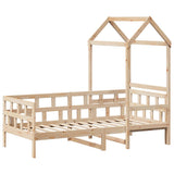 Day Bed with Roof without Mattress 80x200 cm Solid Wood 3282237