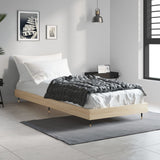 Bed Frame without Mattress Sonoma Oak 75x190 cm Small Single Engineered Wood 832208