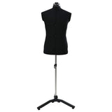 Adjustable Dress Form Male Manual Black 37.5-45.5 inch Fabric 42018612