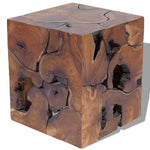 ZNTS Stool Solid Teak Wood 243472
