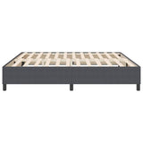 Platform Bed Frame Dark Grey 200 x 200 cm Fabric 3337428