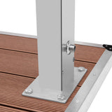 Outdoor Shower with Tray WPC Stainless Steel 3051285