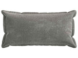 Cushion Cover 6 pcs HOUTEN Dark Grey 50 x 80 cm Chenille Fabric 920148