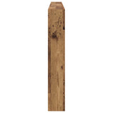 Headboard with Shelf Old Wood 200 x 17 x 102 cm Engineered Wood 886253