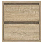 ZNTS Wall-mounted Bedside Cabinets 2 pcs Sonoma Oak 38x34x40 cm 861252