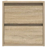 ZNTS Wall-mounted Bedside Cabinets 2 pcs Sonoma Oak 38x34x40 cm 861252