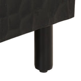 Side Cabinet Black 40x33x75 cm Solid Wood Mango 356843