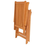 Garden Chair Set of 8 Teak Solid Teak wood Standard Foldable 3072540