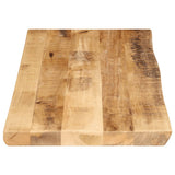 Table Top Live Edge 90x40x3.8 cm Solid Wood Rough Mango 370683