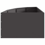 Corner Planter Black 60 x 60 x 35 cm Steel 883640