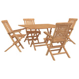 Garden Set 5 pcs Brown Solid Teak Wood 3437351