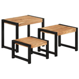 Nesting Tables 3 pcs Solid Wood 321552