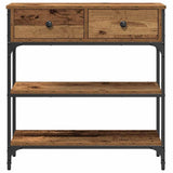 Console Table Old Wood 72.5 x 25 x 75 cm Engineered Wood 863519