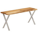 Bench with Live Edge 105 cm Solid Wood Acacia 372758