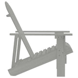 Garden Chair Grey Hardwood Medium Durable Garden Chair 45702