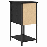 Bedside Cabinet 2 pcs Black oak 32 x 42 x 70 cm Engineered wood 871290