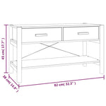 ZNTS TV Cabinet Black 82x38x45 cm Engineered Wood 345661