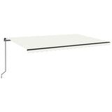 Manual Retractable Awning 500x350 cm Cream 3069217