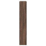 Shoe Cabinet Brown Oak 80x21x125.5 cm Engineered Wood 839930