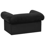 Dog Sofa with Drawer Black 75x50x38 cm Plush 171078