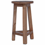 Stool Natural 28 x 28 x 50 cm Mahogany Wood 42012391