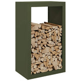 Firewood Rack Green 60x40x100 cm Steel 850992