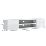 Floating TV Stand Cabinet for TVs up to 60", Wall Mounted TV Unit with Open Shelf, Storage Cupboards T3398P341011