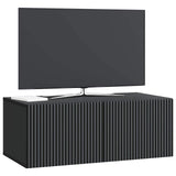 Wall-Mounted TV Cabinet Black 78.5 x 41 x 30 cm Engineered Wood 898516