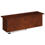 Garden Planter with LED 2 pcs Rusty 30 x 100 x 30 cm 8008125