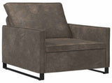 Sofa Set 2 pcs Dark Grey Faux Suede Fabric 3433120