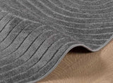 Area Rugs Round HUARTE Anthracite 120 CM Polyester 42022619