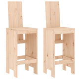 Bar Stools 2 pcs 40x42x120 cm Solid Wood Pine 825352