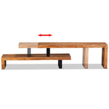 TV Stand Solid Acacia Wood 244583