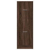 Apothecary Cabinet Brown Oak 40x41x118 cm Engineered Wood 855202