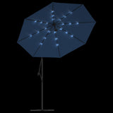 Cantilever Garden Parasol Azure Polyester fabric, Steel pole 47137