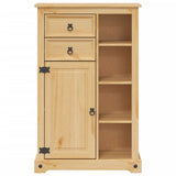 Bathroom Cabinet Corona 70x33x110 cm Solid Wood Pine 4013403