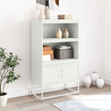 Highboard White 68.5x38.5x123.5 cm Steel 846505