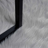 Faux Sheepskin Rug Tafalla Grey 100 x 200 cm Polyester 42021525