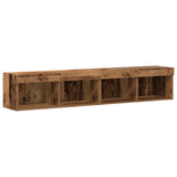 TV Cabinet Set Wall-mounted 6 pcs Old wood Engineered wood 3334380