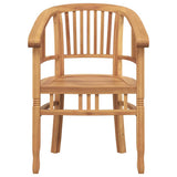 Chair 2 pcs Brown 63 x 58 x 89 cm Solid Teak Wood 42008383