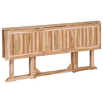 7 Piece Folding Outdoor Dining Set Solid Teak Wood 44661
